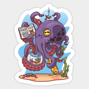 Octopus aquarist Sticker